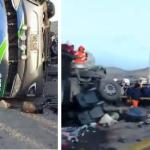 Quatro passageiros morrem após ônibus ser atingido por trem no Peru