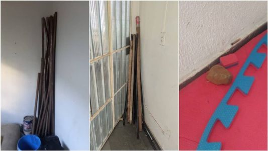 Operação apreendeu tacos, barras de ferro e bolas de sinuca