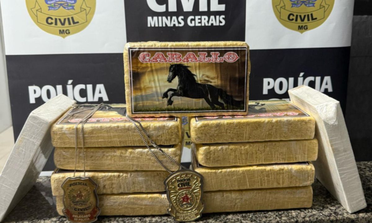 Operação Caballo: PCMG apreende mais de dez barras de cocaína em Muriaé (MG)