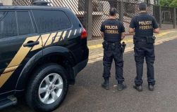 Fotos da ação da Polícia Federal durante a operação Dakovo, contra tráfico de armas