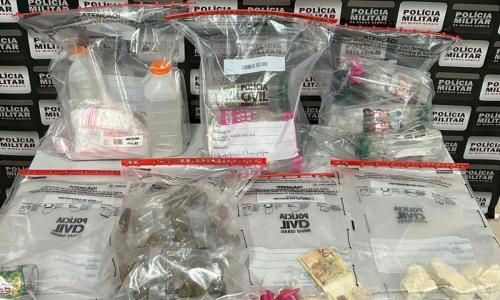 Drogas e outros materiais relacionados ao tráfico foram apreendidos durante Operação Nêmesis