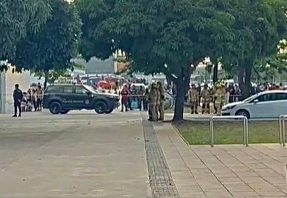 PM-DF interdita região próxima ao ministério do Desenvolvimento Social, em Brasília
