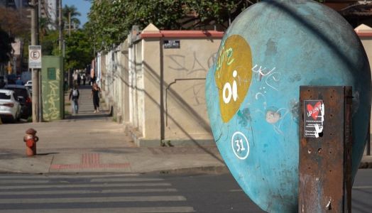 Orelhão na Avenida Francisco Sales, no bairro Santa Efigênia, Região Leste