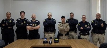 Equipe que prendeu foragido da Justiça em Orizânia