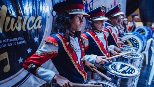 Os alunos irão compor uma tradicional banda instrumental.