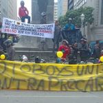 Vídeo: motociclistas de aplicativo fazem manifestação no Centro de BH por melhores condições de trabalho