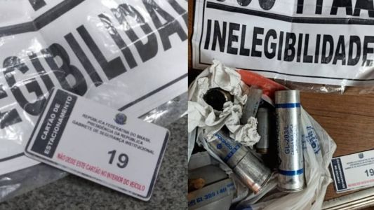 Os manifestantes presos afirmaram ter recolhido boa parte dos materiais do chão durante a manifestação