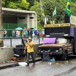 Manifestantes usavam 'gato' de energia para abastecer acampamento na Raja, diz Guarda Municipal