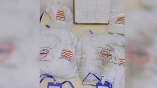 Os suspeitos usaram uniformes idênticos ao da Prefeitura de Blumenau