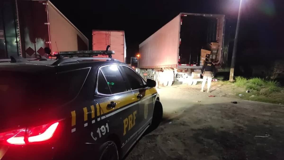 PRF apreende 31 toneladas de carne furtada na Fernão Dias, em Minas