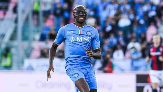 Osimhen na partida contra o Bologna