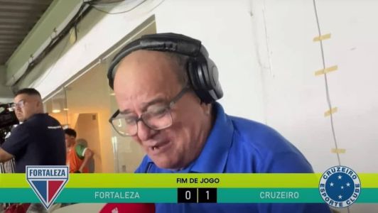 Osvaldo Reis, o Pequetit, emocionado após vitória do Cruzeiro