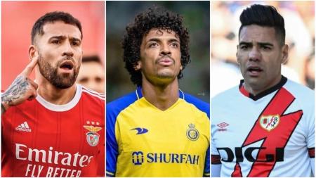 Otamendi (esq), Luiz Gustavo (centro) e Falcao (dir)