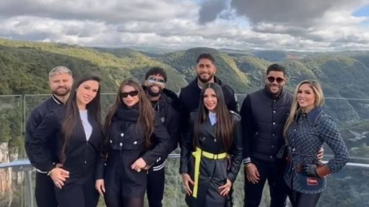 Otávio e Hulk estiveram em Gramado ao lado de Eduardo Sasha e Pablo, de RB Bragantino e Flamengo
