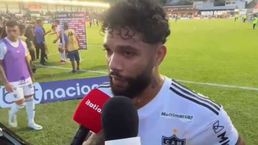 Otávio voltou a ser titular, neste domingo (12), na derrota do Atlético em São João del-Rei