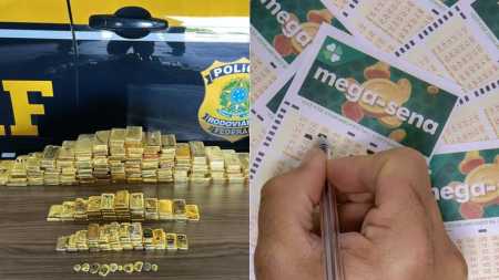 Ouro de R$ 61 milhões: apreensão da PRF supera prêmio acumulado da Mega-Sena