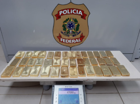 Ação conjunta entre PF e PM/AM resulta em grande apreensão de ouro