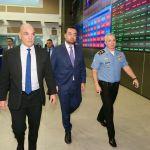Cláudio Castro recebe Alexandre de Moraes no Centro Integrado de Comando e Controle