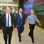 Cláudio Castro recebe Alexandre de Moraes no Centro Integrado de Comando e Controle