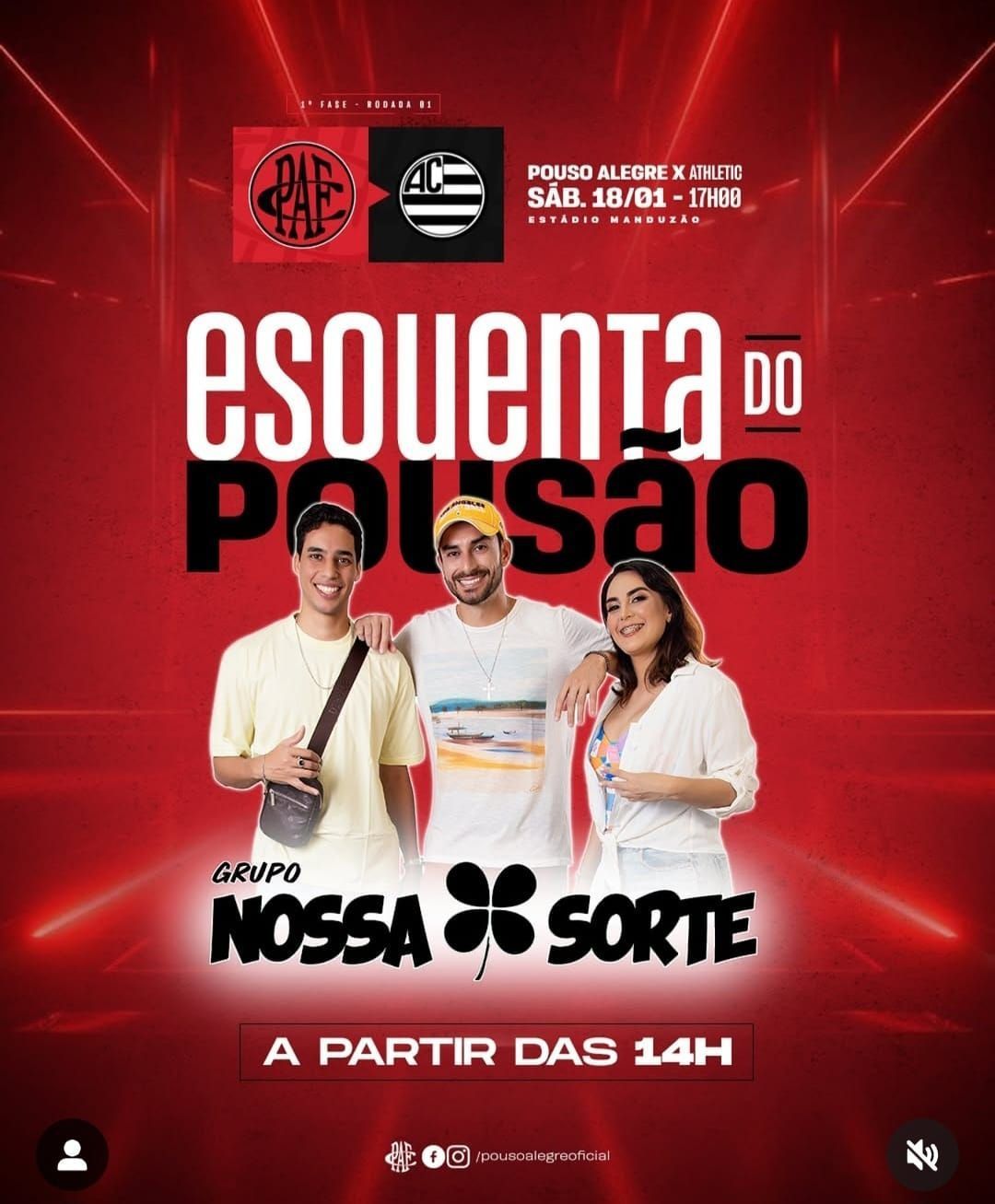 Pouso Alegre faz o jogo de abertura do módulo 1 do Campeonato Mineiro