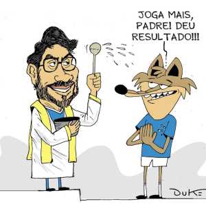 Padre Fábio de Melo benze Cruzeiro no Brasileirão