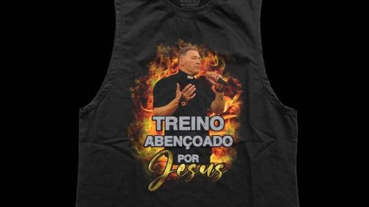 Padre vende regatas e camisetas