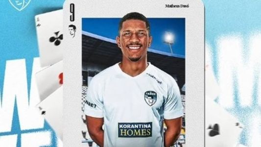 Pafos FC anunciou a chegada do camisa 9 Matheus Davó