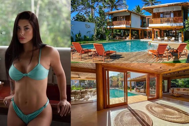 Nova namorada de Belo se hospeda em mansão luxuosa em Trancoso (BA)