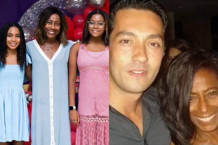 Filhas de Glória Maria, e tutor, Paulo Mesquita, curtem festival no Rio