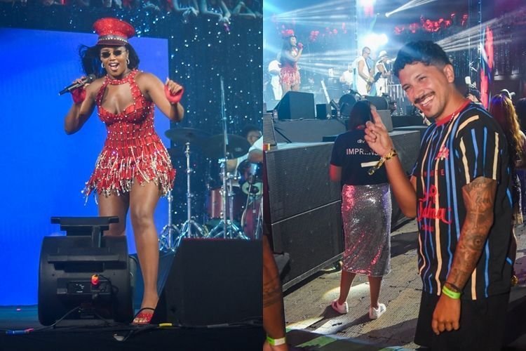 Iza e Yuri Lima prestigiam o Carnaval de SP juntos no Anhembi; veja foto