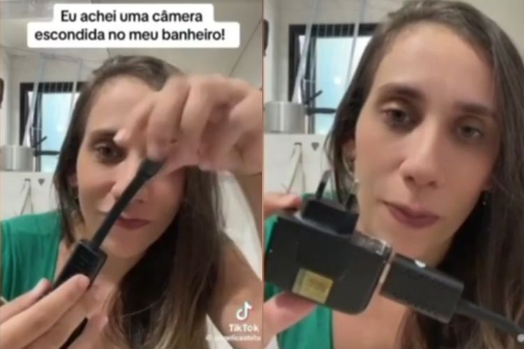 Família encontra câmera espiã em apartamento onde mora há 4 anos
