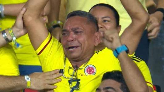 Pai de Luís Diaz festeja gol do filho diante do Brasil