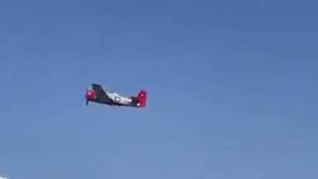 Pai e filho que estavam no avião morreram no local; carro foi atingido e quatro pessoas ficaram feridas