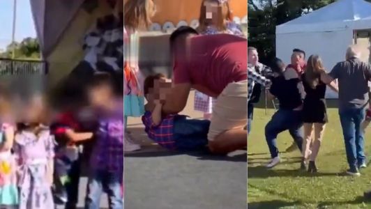 Agressor alega que “perdeu a cabeça” durante a apresentação ao ver o outro menino implicando com seu filho, que diz ser vítima de bullying.