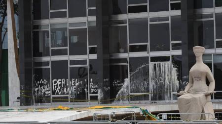 Palácio do Supremo foi destruído por ação de bolsonaristas no dia 8 de janeiro