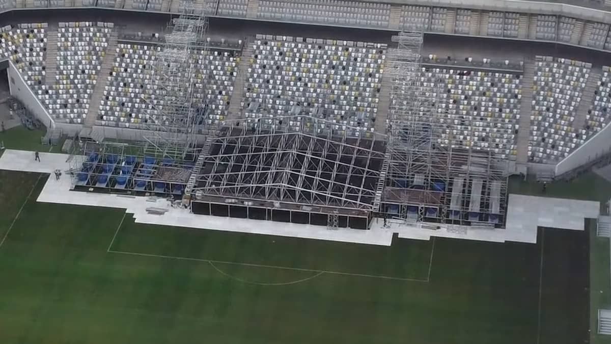 Arena MRV: veja imagens do palco montado no novo estádio do Atlético