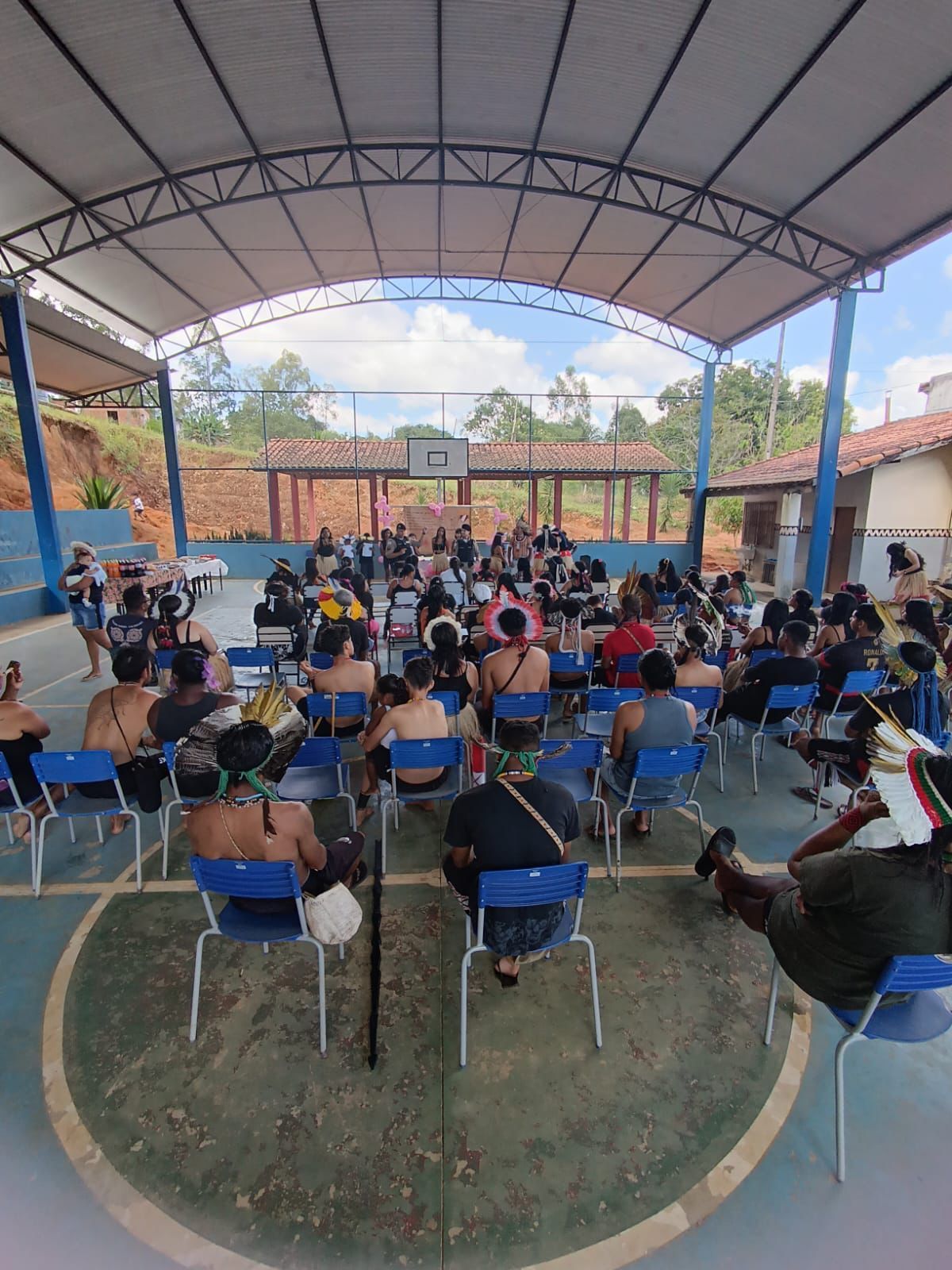 PM faz palestra sobre violência doméstica em aldeia indígena