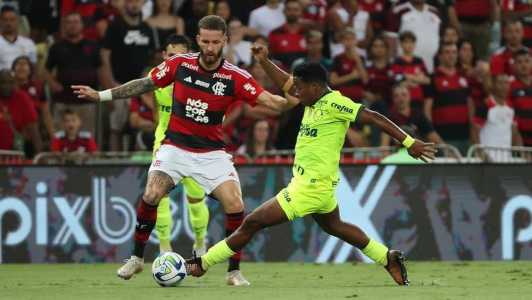Palmeiras foi dominado pelo Flamengo no Maracanã