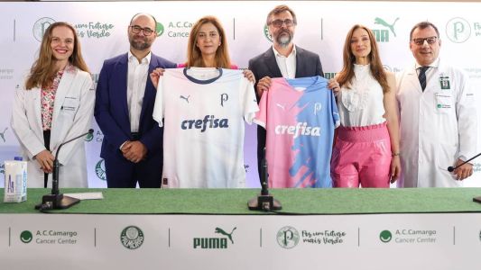Palmeiras lança camisas em apoio ao Outubro Rosa e Novembro Azul; veja