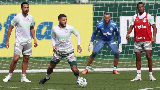Palmeiras treina de olho em mata-mata da Copa do Brasil contra o São Paulo