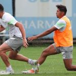Palmeiras treina no CT do Grêmio antes de folga para o elenco