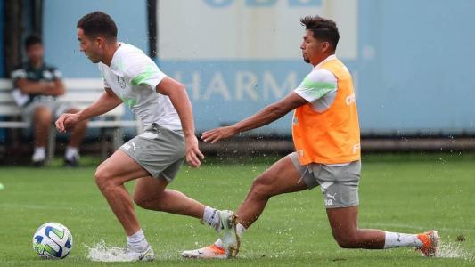 Palmeiras treina no CT do Grêmio antes de folga para o elenco