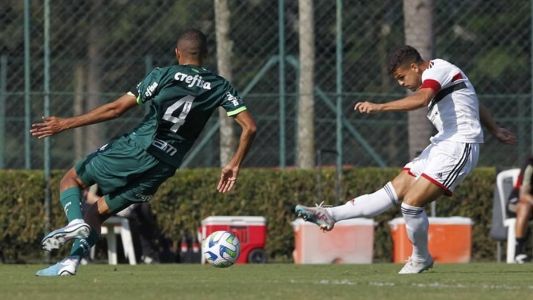 Palmeiras venceu o São Paulo por 3 a 2 no Brasileiro Sub-20