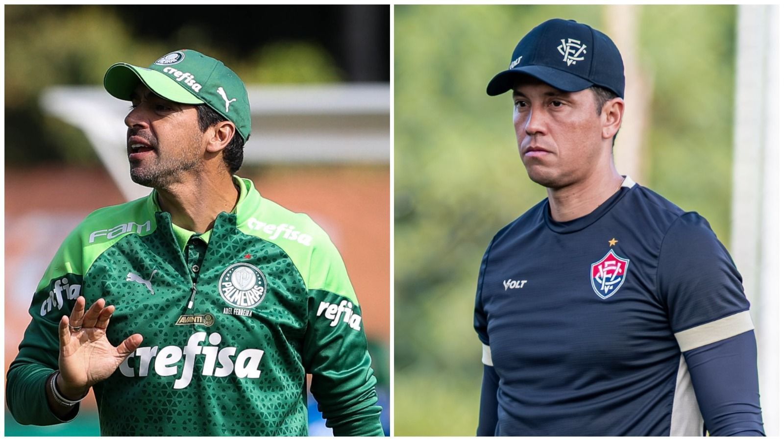 Palmeiras x Vitória marca reencontro entre Abel e Carpini após final da Supercopa
