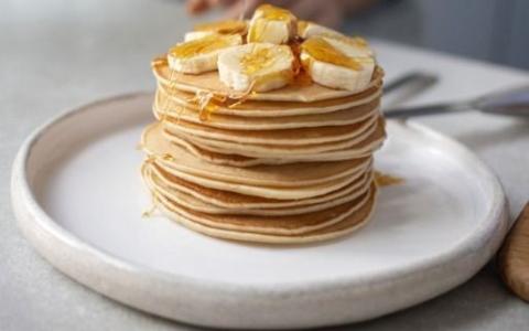 Panqueca de banana e aveia