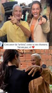 Paolla Oliveira publicou registros ao lado do avô
