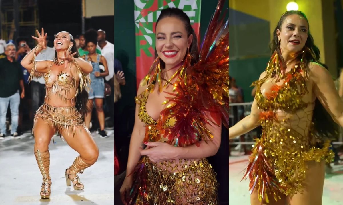 Carnaval: relembre fantasias de Paola Oliveira como rainha de bateria
