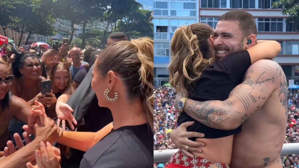 Paolla Oliveira atende fãs antes do último desfile pela Grande Rio no Carnaval