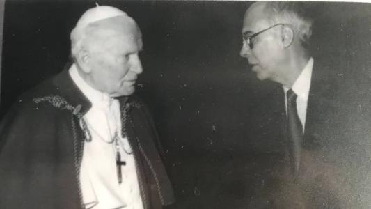 Papa Jão Paulo II e José Lino