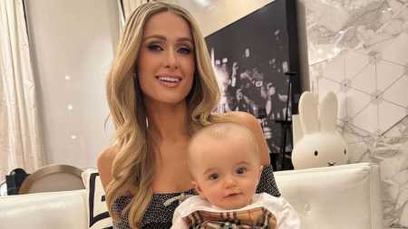 Paris Hilton compartilhou vários registros com o filho nas redes sociais